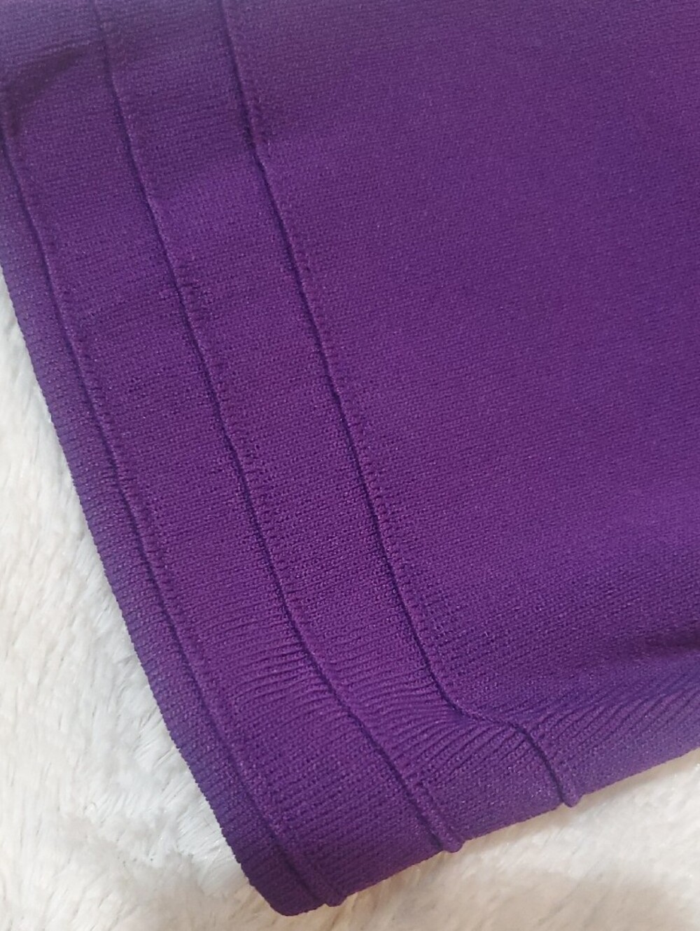 Cable & Gauge Purple Notch-Neck Tunic Top - Picture 7 of 9